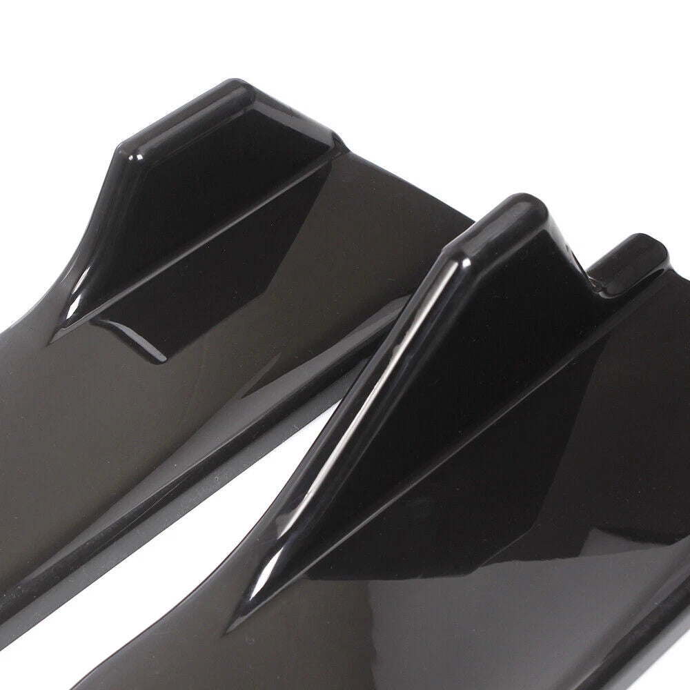 Universal Car Side Skirt Extension Body Kit Lip Splitters (89.5")