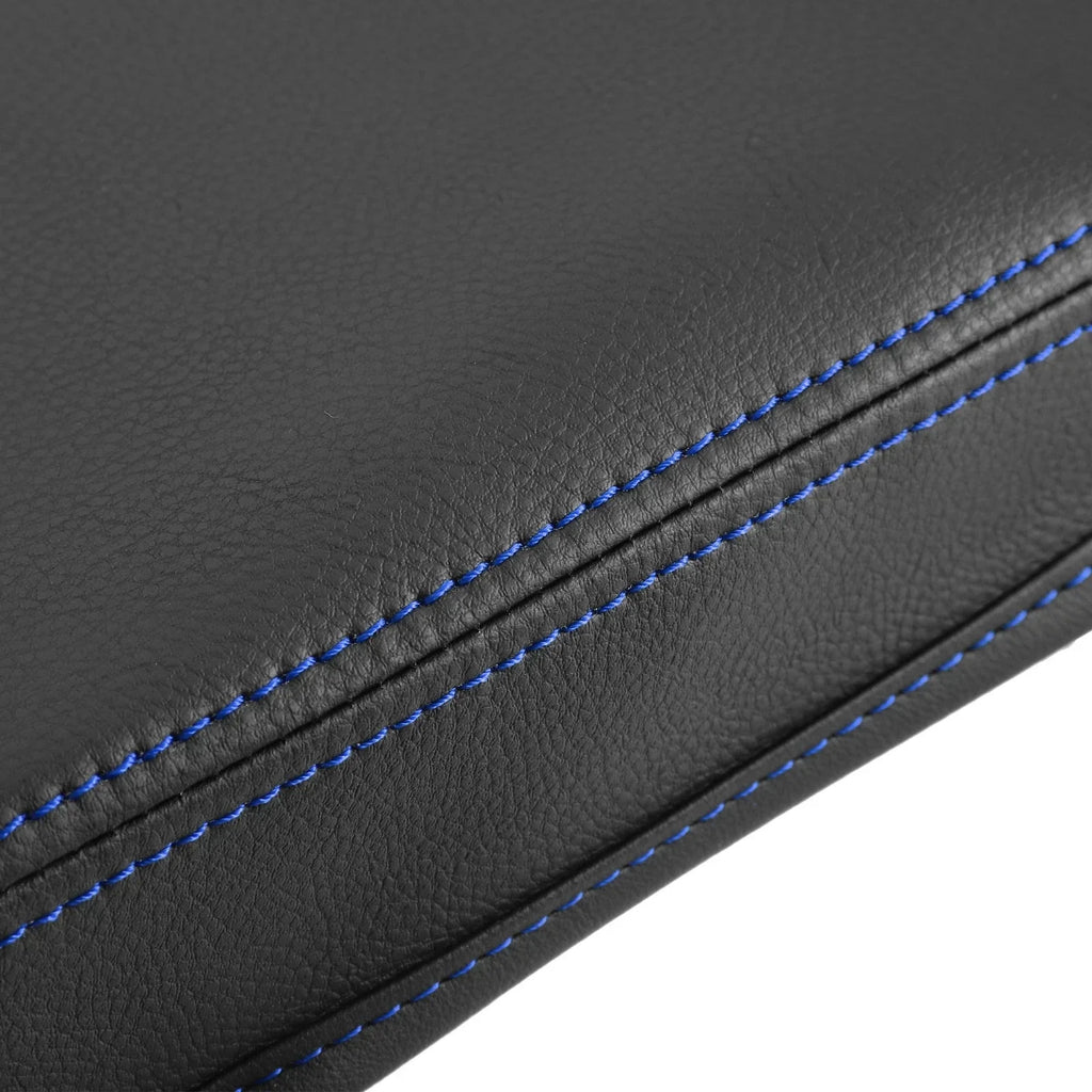 Center Console Armrest Cover for Hyundai Tucson (2021-2023) - Blue Line Black