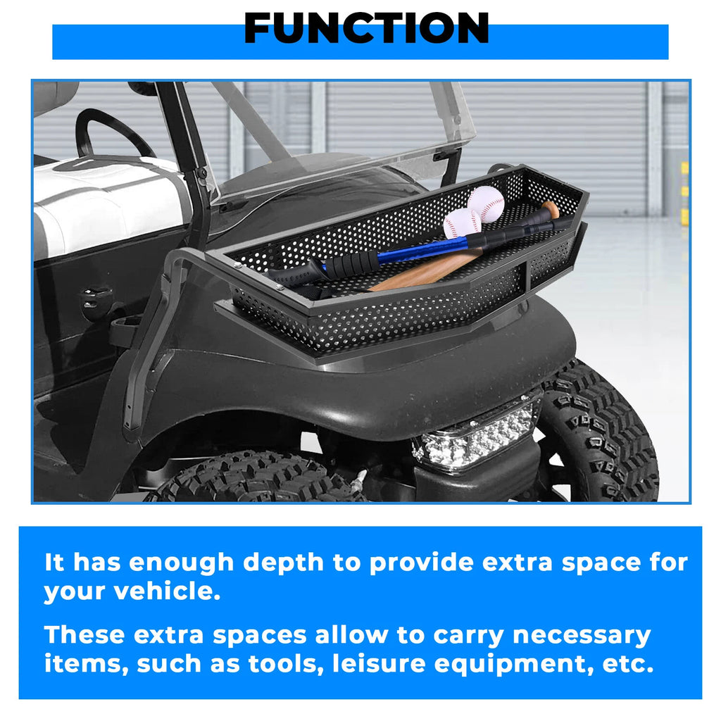 Front Clay Basket Storage Rack for Club Car Precedent Golf Cart (2004–Present)