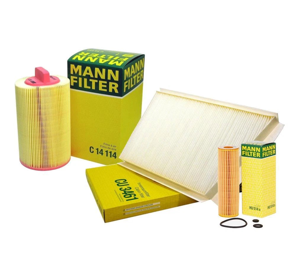 Mann Oil Air Paper Cabin Filter Service Kit for Mercedes W203 C230 (2000–2007)