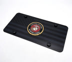 License Plate Cover Black American Flag for Marine Corps USMC (2000–2026)