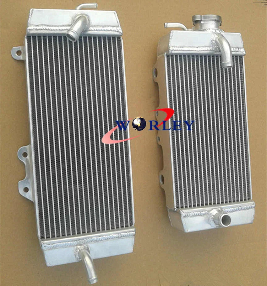 Aluminum Radiator + Green Hose for Kawasaki KXF250 KX250F (2009-2011)