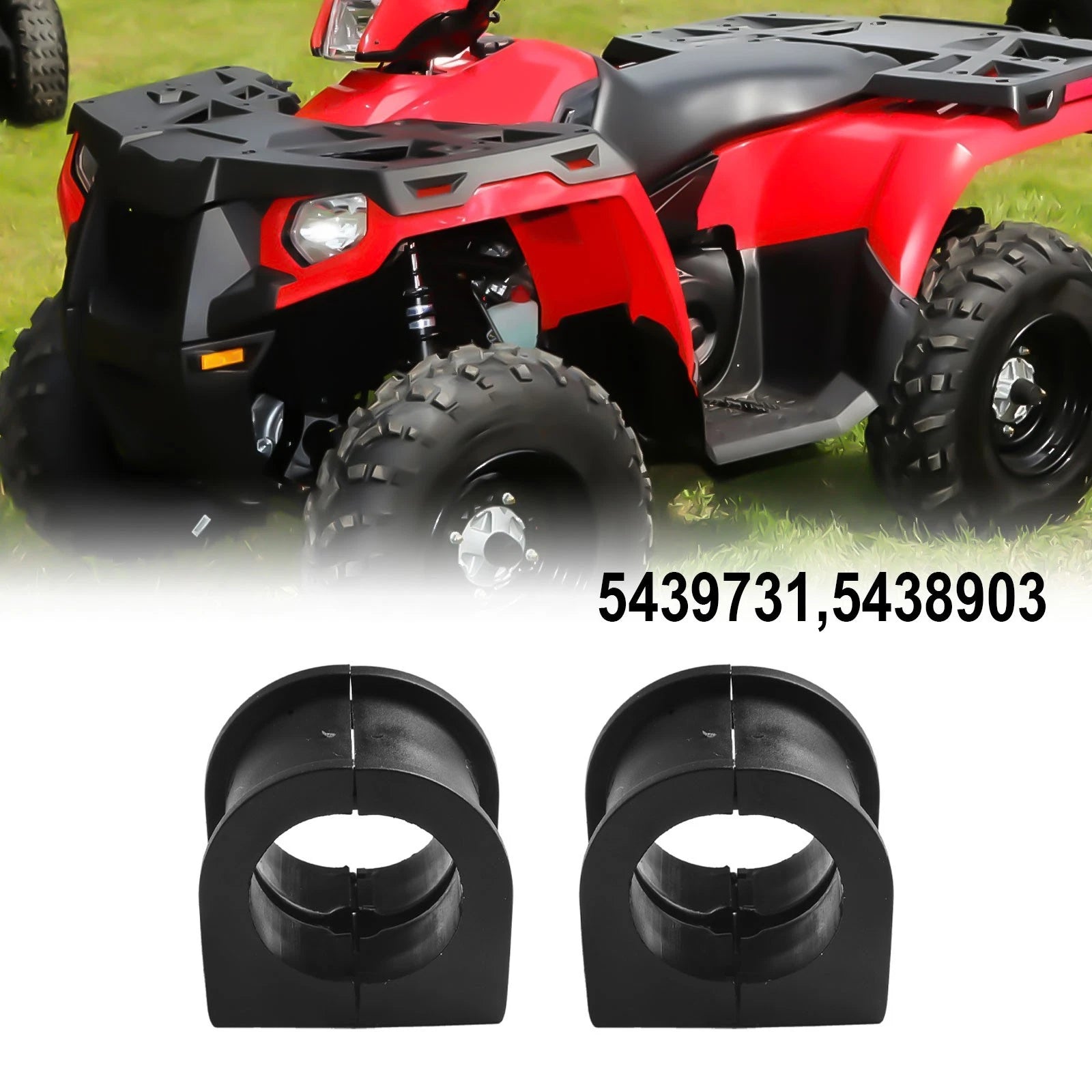 Set of 2 Upper Steering Bushings for Polaris Sportsman ATV