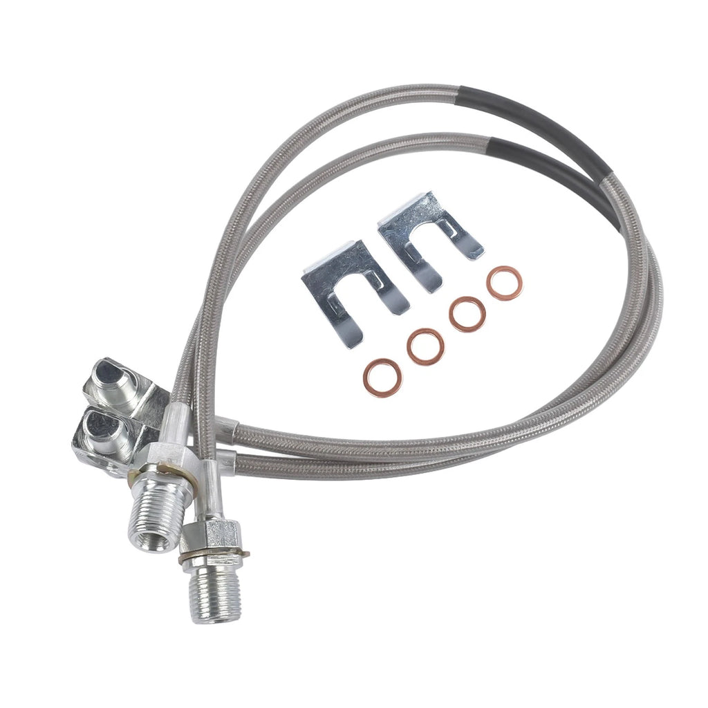 Extended Front Stainless Steel Brake Lines for GMC Chevy K10 (1971–1978)