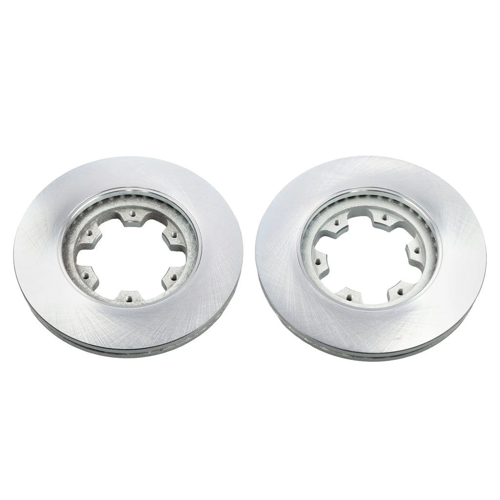 Front Disc Brake Rotors + Ceramic Brake Pads for Nissan D21 (1986–1994)