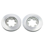 Front Disc Brake Rotors + Ceramic Brake Pads for Nissan D21 (1986–1994)