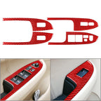 Carbon Fiber Window Lift Switch Cover Trim for Honda Accord (2003-2007)