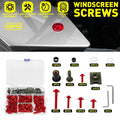 Set of 155 Red Aluminum Fairing Bolts Kit M5 M6 for Suzuki GSXR600/750/1000 (2006–2023)
