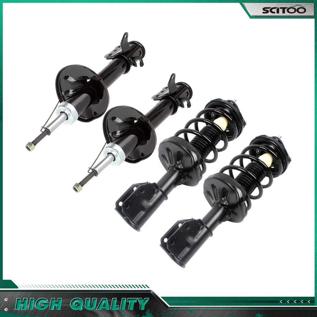 Set of 4 Front Struts w/ Spring & Rear Shocks for Mazda Protege/Protege5 (2001–2003)