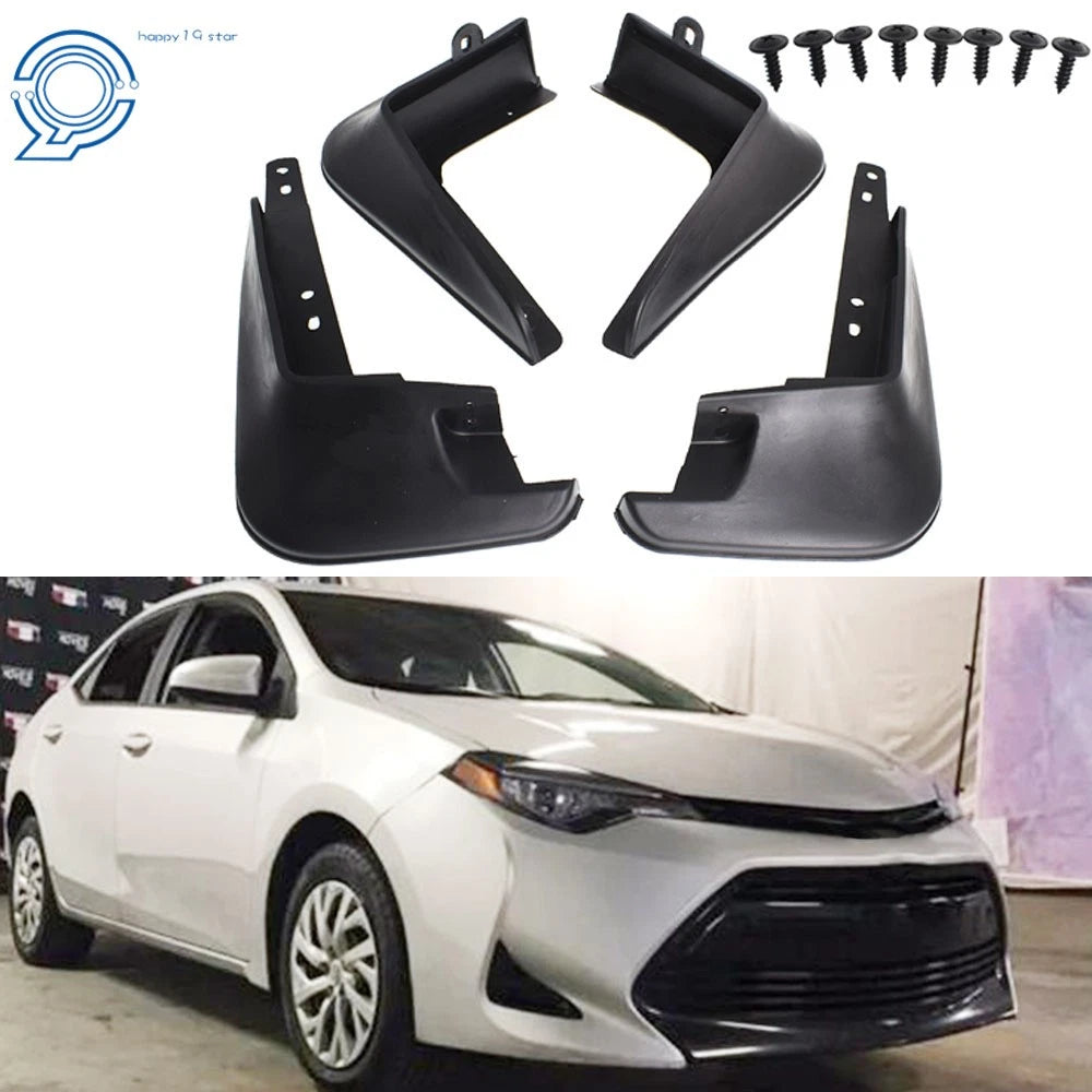 Set of 4 Mud Flaps for Toyota Corolla (2014-2018)