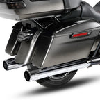 4" Slip-On Straight Mufflers Exhaust Pipe for Harley Electra Glide (2017–2025)