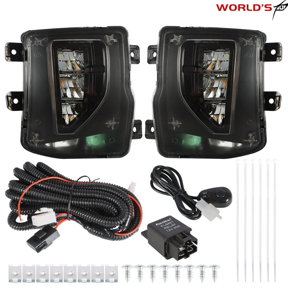 Pair Driving Bumper Lamps for Chevy Silverado (2016–2018)