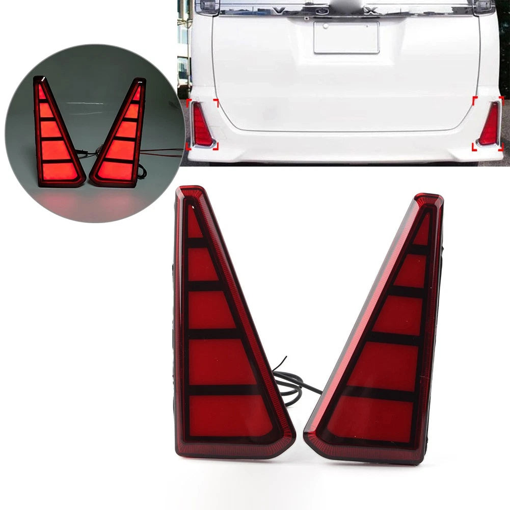 2X LED Rear Bumper Fog Lamp Brake Light for Toyota Noah Voxy 80 Series (2014–2018)