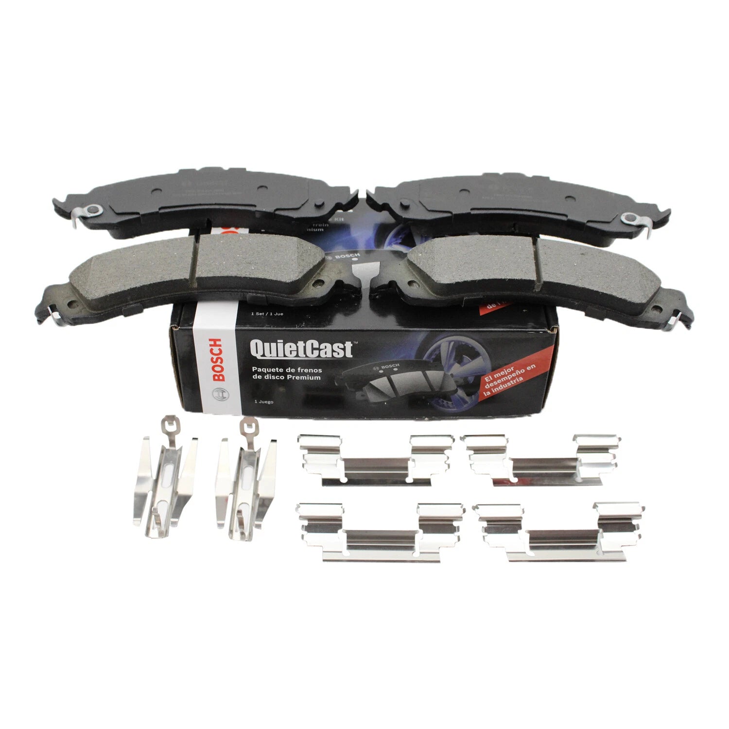 Bosch QuietCast Rear Ceramic Brake Pads for Escalade ESV EXT Tahoe Yukon XL 1500 (2007–2014)