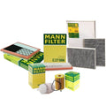 2X Mann Oil Air Carbon Cabin Fuel Filter Service Kit for W166 ML350 (2012–2015)