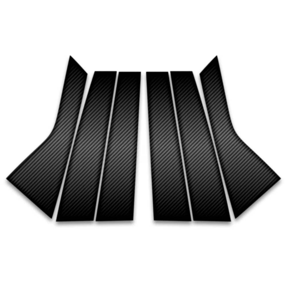 6pc Carbon Fiber Pillar Post Covers for Lincoln Corsair (2020–2023)
