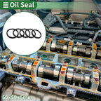 Set of 5 Oil Seal Rotary Shaft Seal NBR Rubber 50x58x5mm