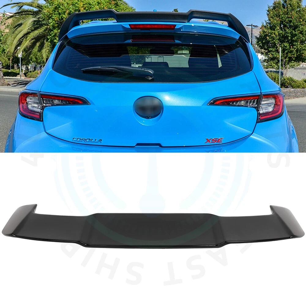 Glossy Black Roof Spoiler for Toyota Corolla Hatchback (2019–2023)