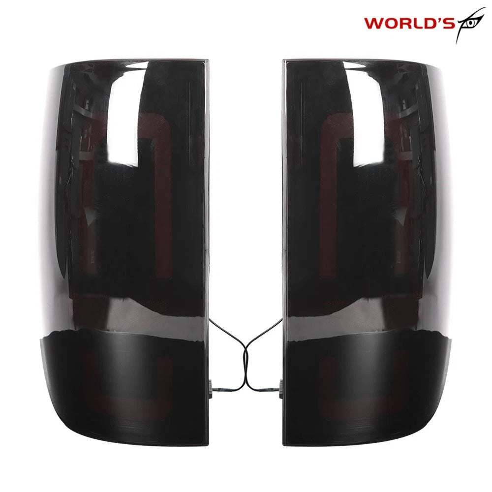 Set of 2 LED Tail Lights for Dodge Ram 1500 2500 3500 (2009–2018) Black Soot