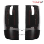 Set of 2 LED Tail Lights for Dodge Ram 1500 2500 3500 (2009–2018) Black Soot