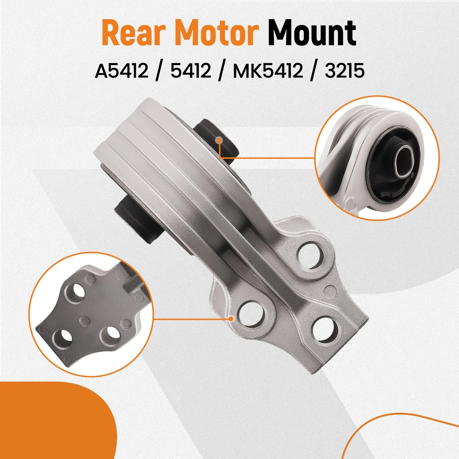 4X Engine Transmission Motor Mount for Mercury Mariner 2.3L (2005–2008) A5481 3210