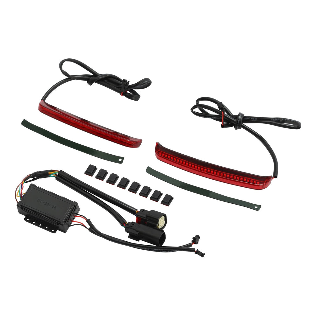 LED Saddlebag Light Run Brake Turn Signal for Harley Street Road Glide (2014–2024)