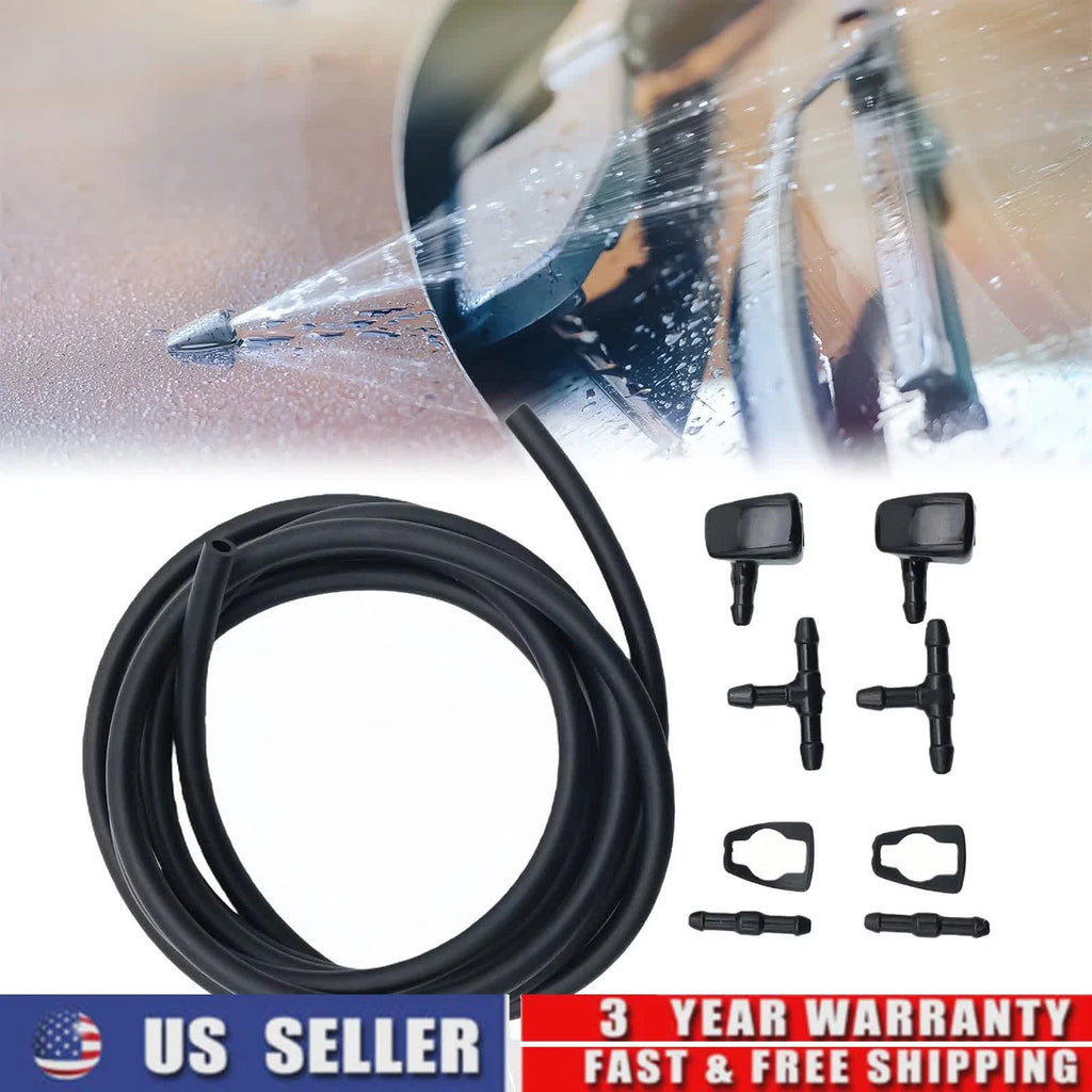 Front Windshield Washer Nozzles Kit w/ Hose for Ford Fusion Lincoln (2006–2012)