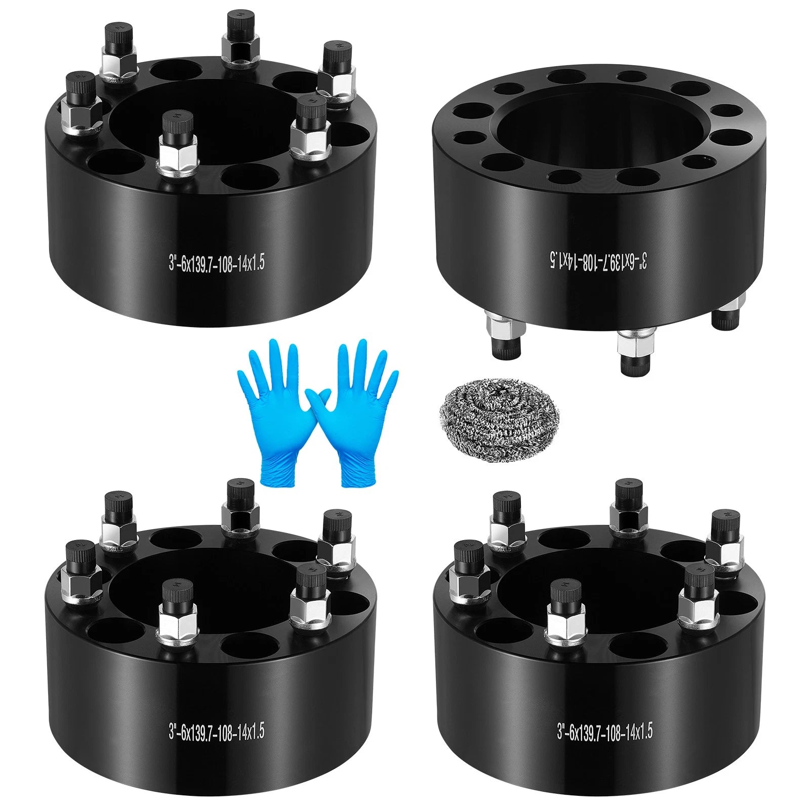 2" 6x5.5 Wheel Spacers M14x1.5 for Chevy Silverado GMC Sierra 1500 (2019–2025)