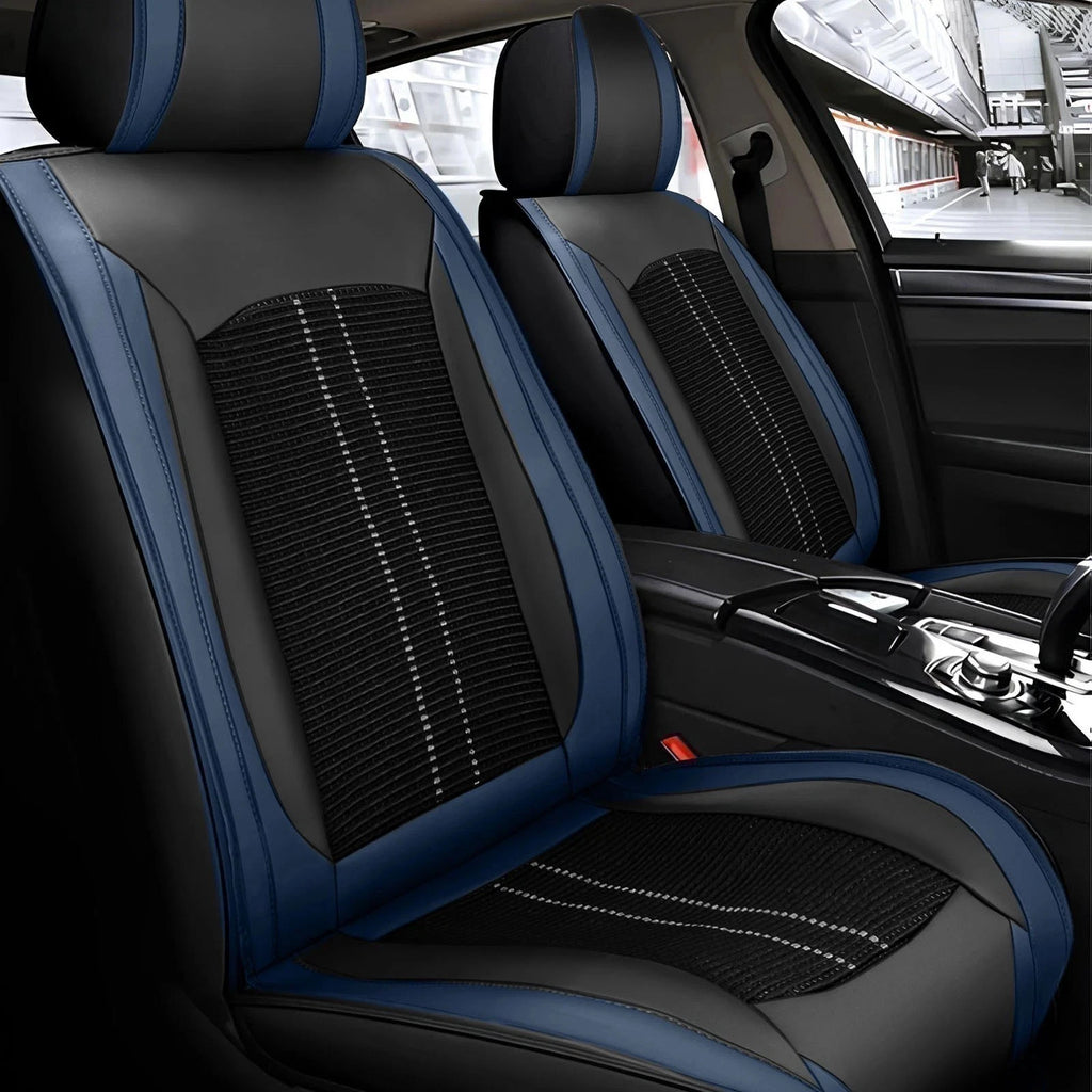Set of 4 Leather Car Seat Covers for Toyota Tacoma (2016–2023) Blue