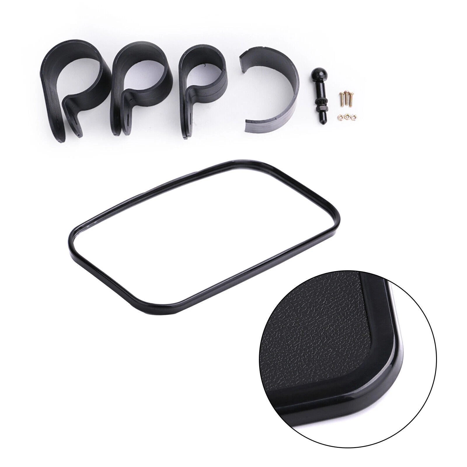 1.75" 1.5" 2" Bar Rectangular Rear View Mirror for Kawasaki Mule Can-Am Commander