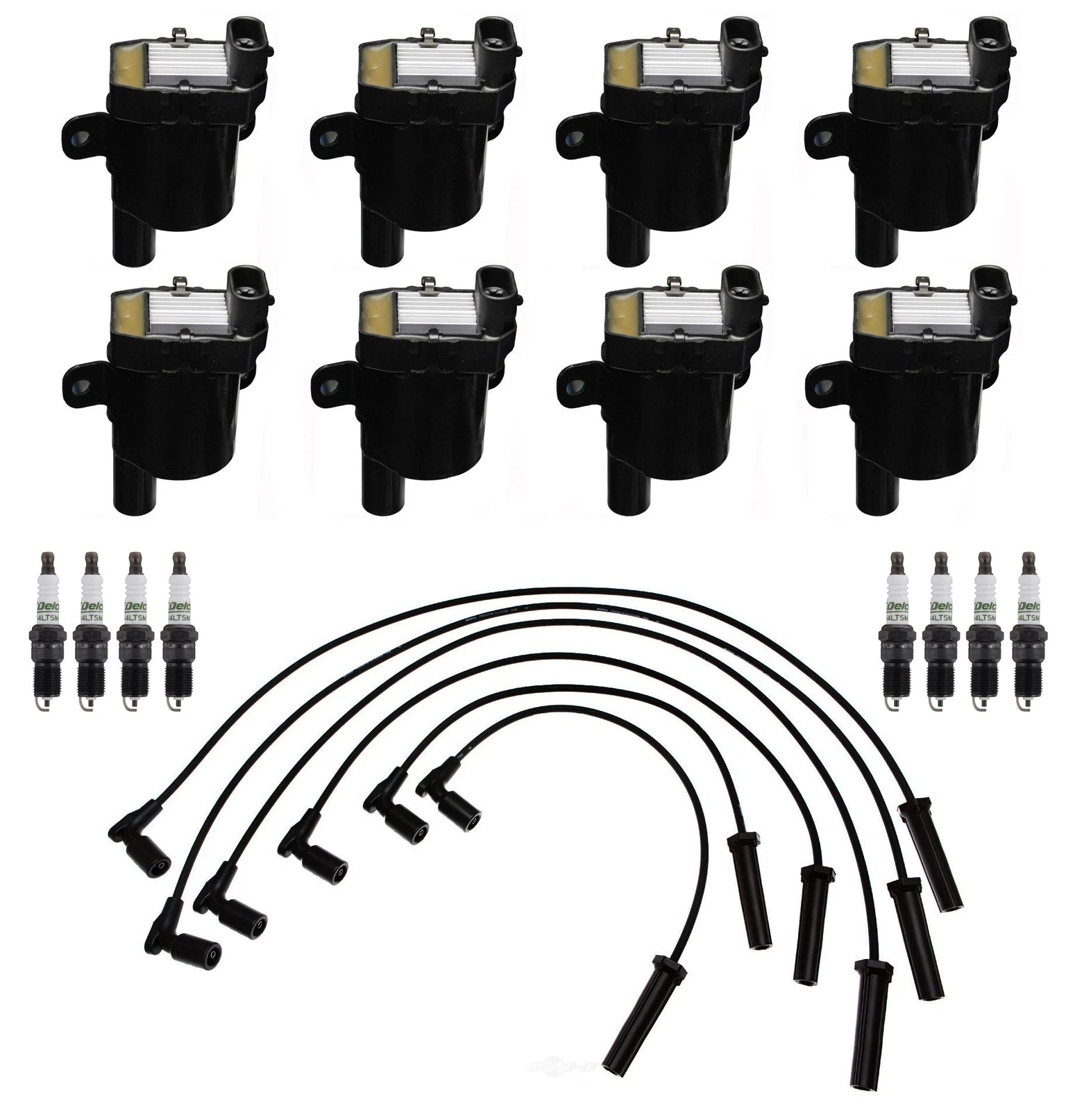 Set of 8 Ignition Wires & 8 Spark Plugs for Buick Chevy GMC V8