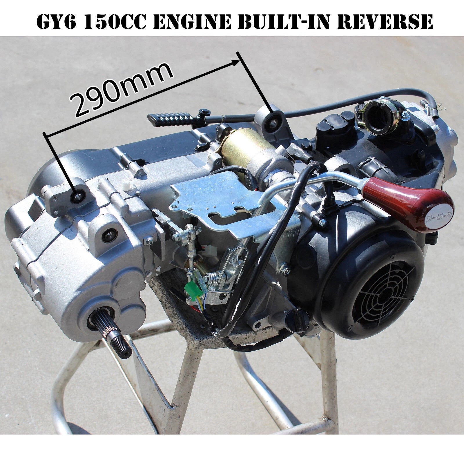 150cc GY6 Fully Automatic Reverse Gear Engine for Quad Bike Buggy Go Kart
