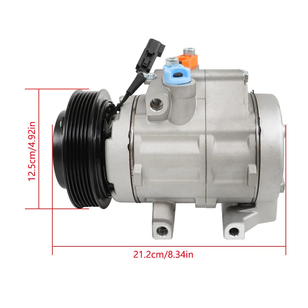 A/C Compressor & Clutch for Ford F-150 F-250 F-350 F-450 F-550 (2008–2010)