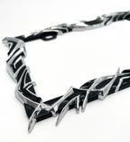 Metal License Plate Frame Black Chrome Tribal Flame for Car Truck SUV