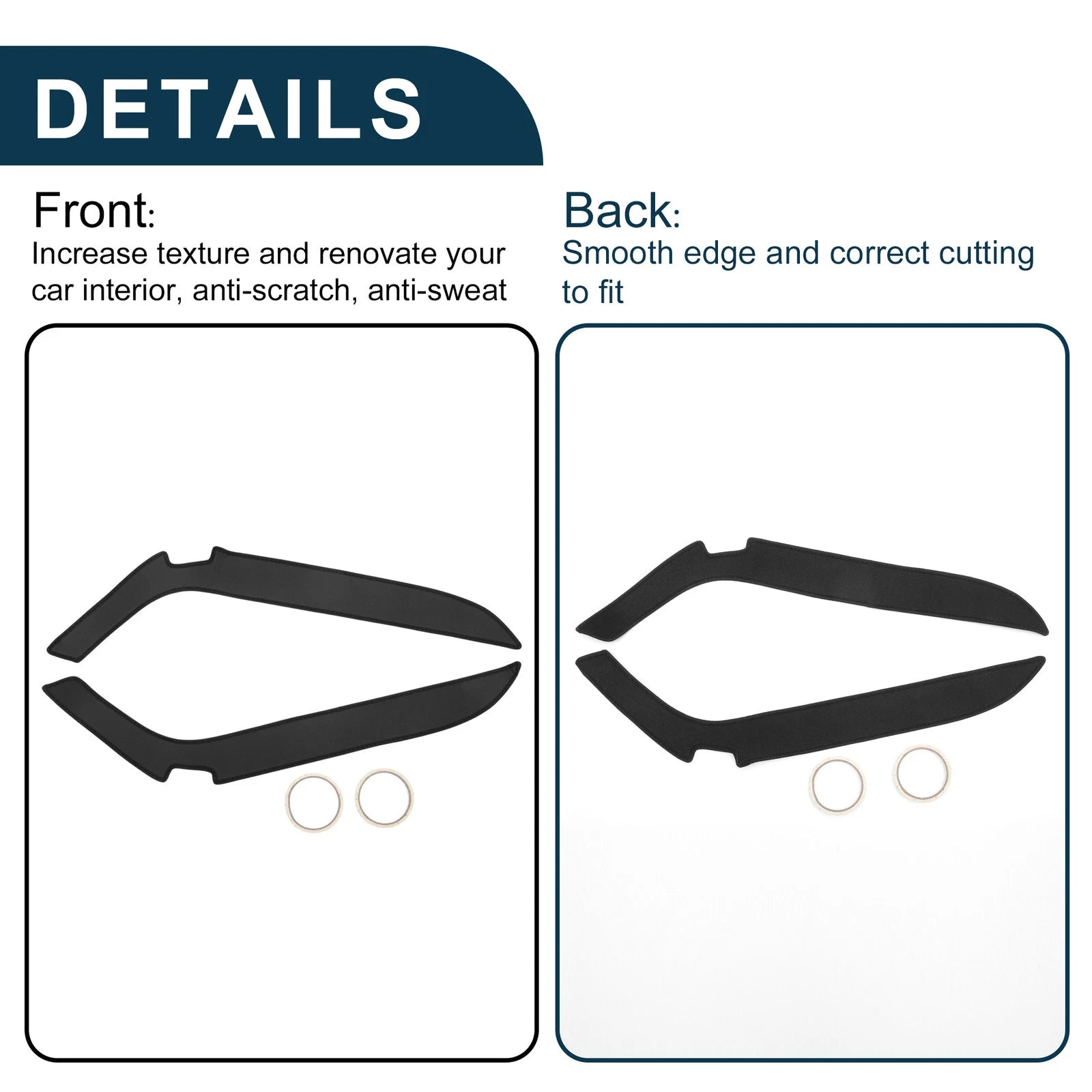 Set of 1 Car Door Anti Kick Pad Sticker Protector for Toyota Sena (2022)