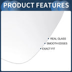Left Side Heated White Mirror Glass for Volkswagen Touareg (2007–2010)