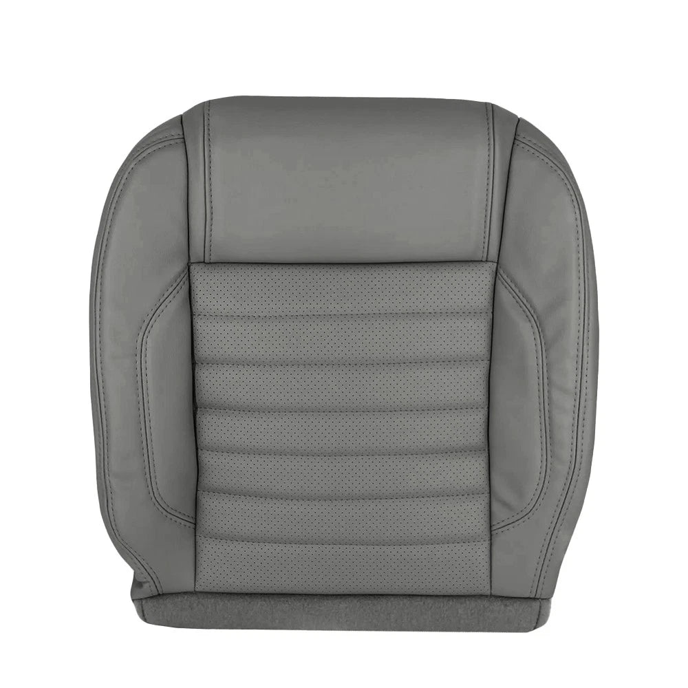 Left Driver Bottom Leather Seat Cover Gray for Ford Mustang GT (2010–2014)