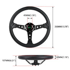 14" Black Steering Wheel Quick Release Hub Adapter for Nissan 350Z G35