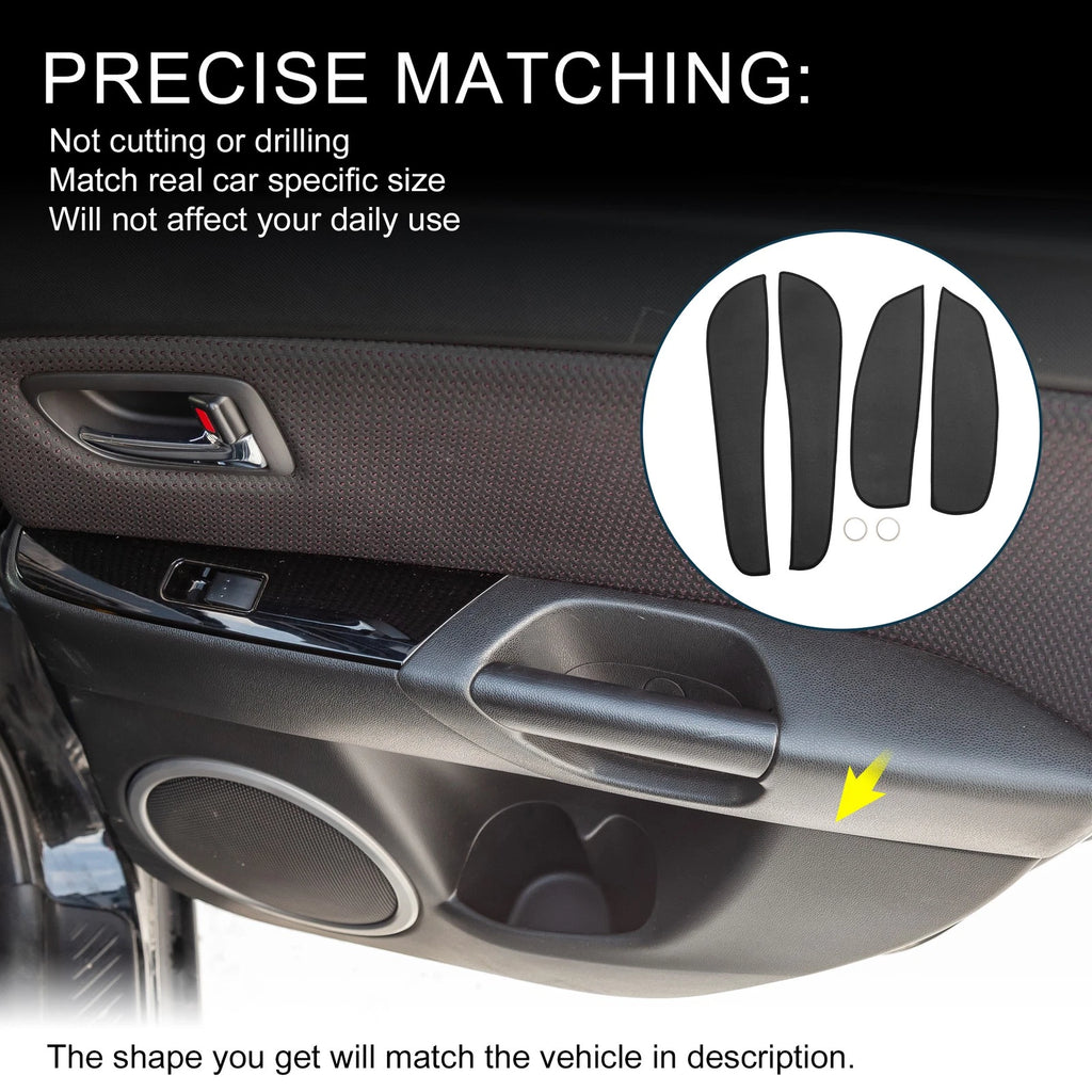 Set of 1 Car Door Leather Anti Kick Pad Sticker for BMW 3 Series (2009–2012)