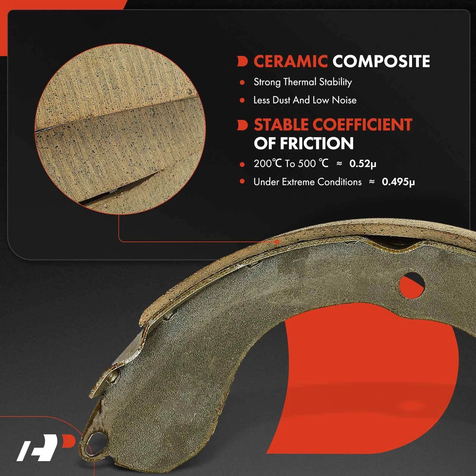 Set of 2 Brake Drums with Ceramic Brake Shoes for Nissan Sentra (2007–2012)