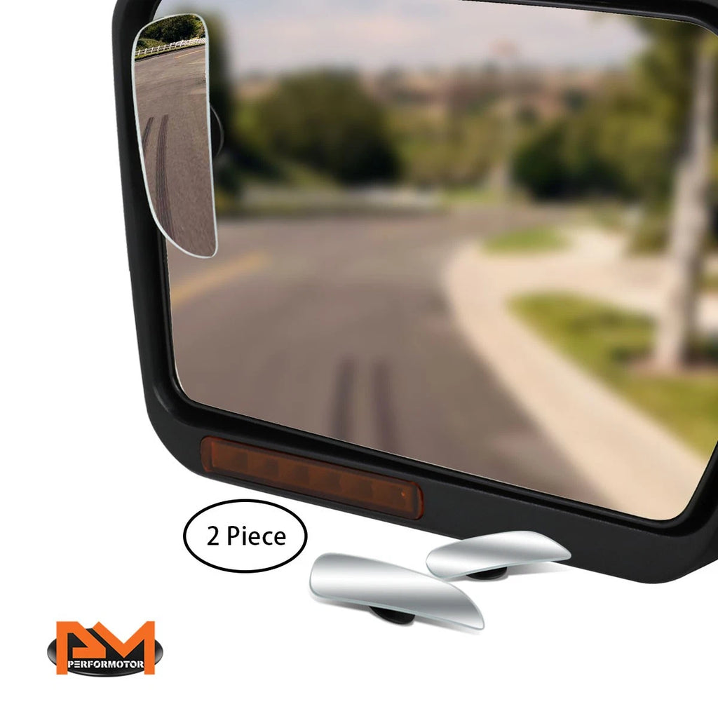 Pair Adjustable Blind Spot Mirrors for Universal Vehicles (3.6")