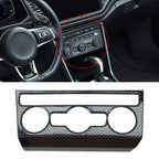 Air Conditioning Knob Trim Cover Black Carbon Fiber for T Roc (2018���2023)