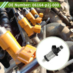 Fuel Injector No. 06164-P2J-000 for Honda Civic Si (1999–2000) 1 Pc Black
