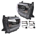 2X Black LED Headlights for Toyota Tundra TRD Sport & Pro (2018–2021)