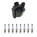 Set of 8 Hitachi Ignition Coils & Bosch Double Iridium Spark Plugs for C2500 P30 V8 (1996–2002)