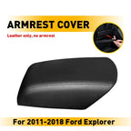 Leather Center Console Lid Armrest Cover for Ford Explorer (2011–2019)