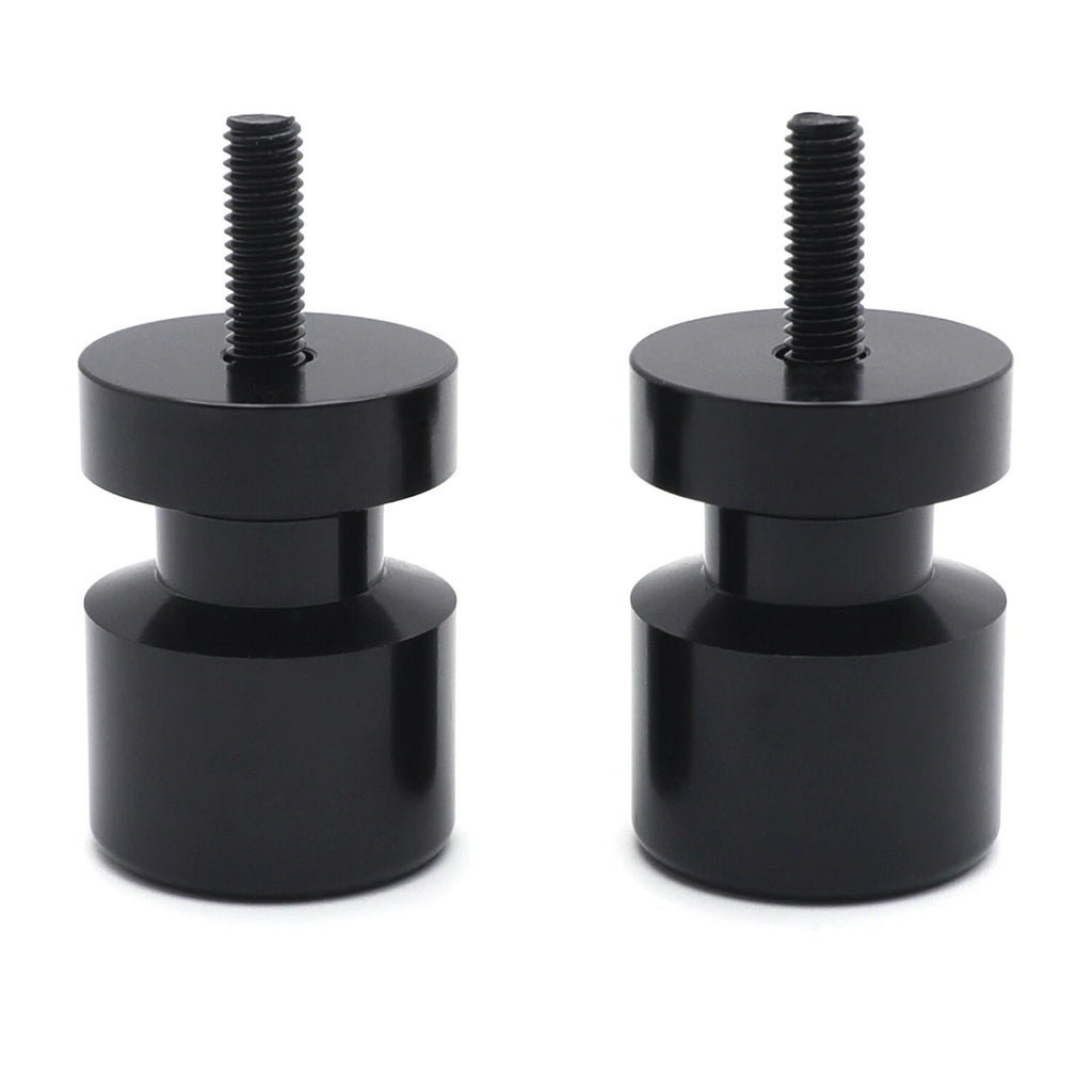 Black Flat Swingarm Spool 6mm Thread for Yamaha YZF-R1/R6 (1998–2013)