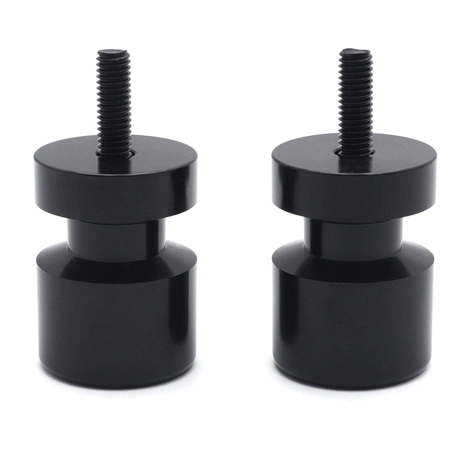 Black Flat Swingarm Spool 6mm Thread for Yamaha YZF-R1/R6 (1998–2013)