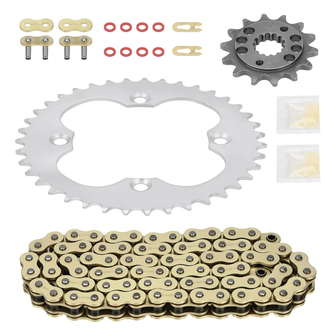 X-Ring Drive Chain & Sprocket for Honda Sportrax 400 TRX400EX (2005–2007)