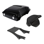 Black Razor Trunk Backrest for Harley Touring (1997–2008)
